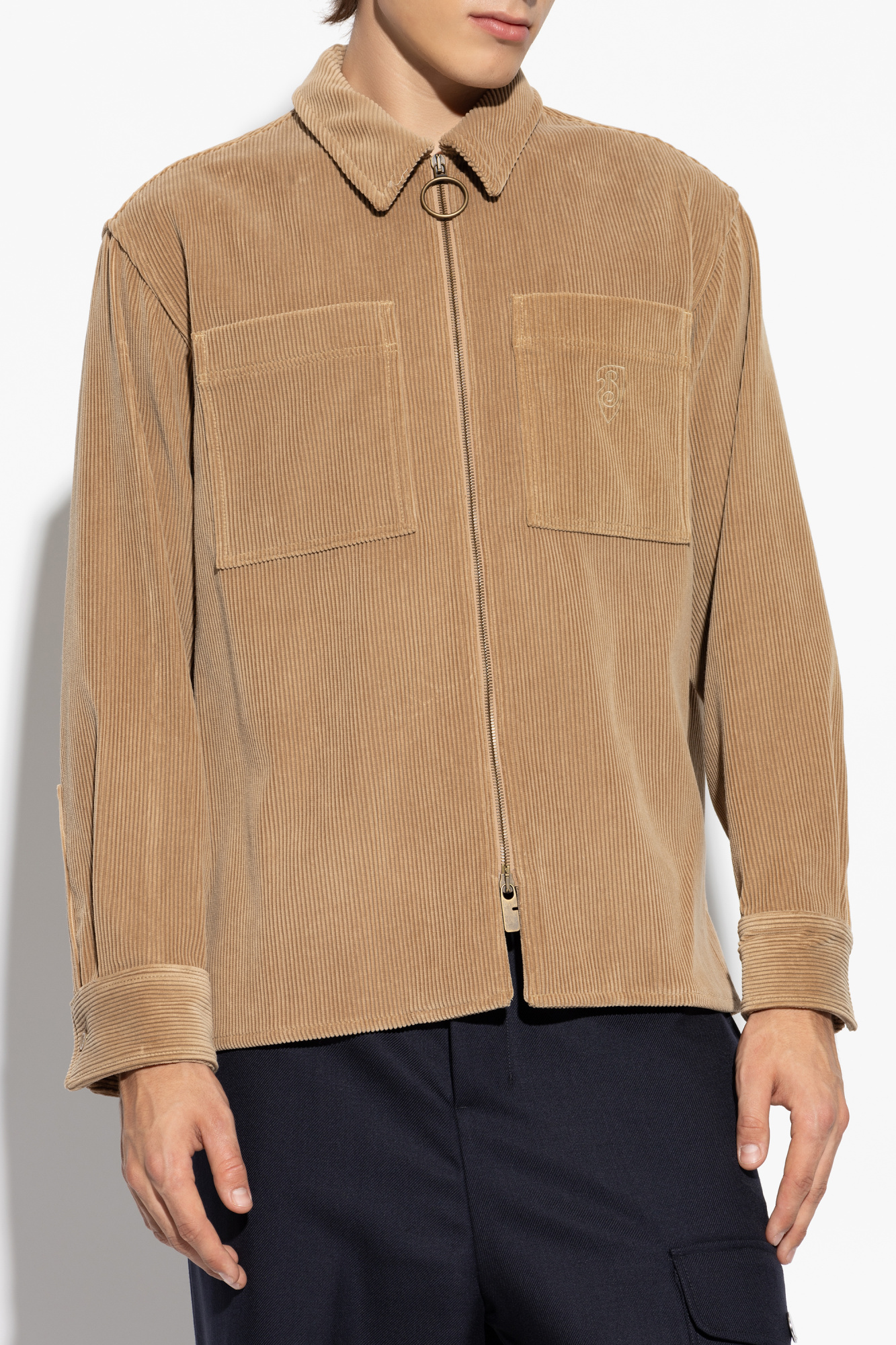 Beige Corduroy jacket Burberry Vitkac Spain